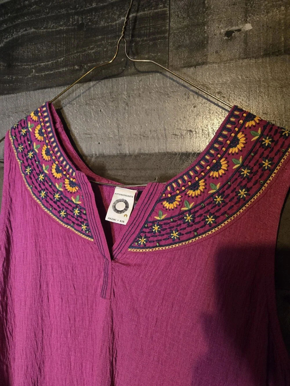 Anthropologie Akemi and Kin embroidered tank top - Picture 2 of 7